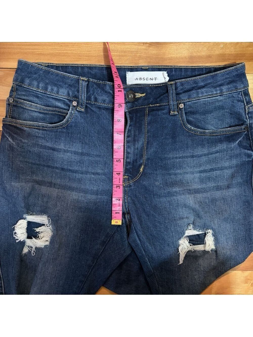 Absent Low Rise Jeans - Size 32 Tall/US 14T - Picture 4 of 9
